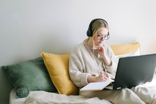 A busy professional listening to affirmations during a commute