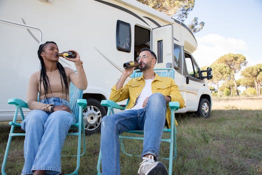 person enjoying a break outdoors