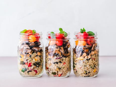 Healthy meal prep containers