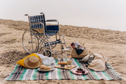 a peaceful beach scene for visualization