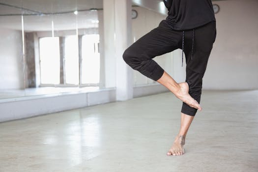 person practicing grounding during commute