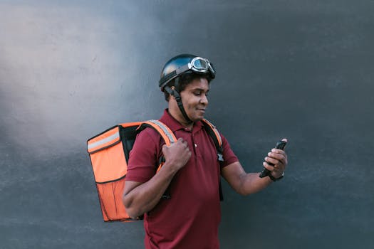 person using mindfulness app on phone