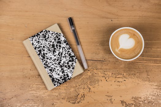 journaling with a cup of coffee