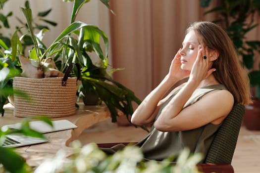 calm workspace for meditation