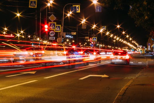 busy city street during rush hour