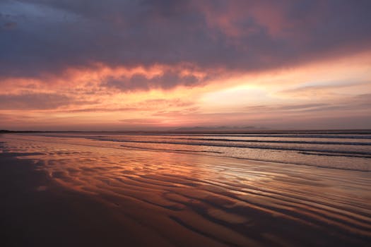 calm beach scene