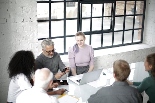 team of professionals engaging in positivity exercises together