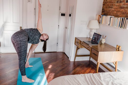 quick desk yoga