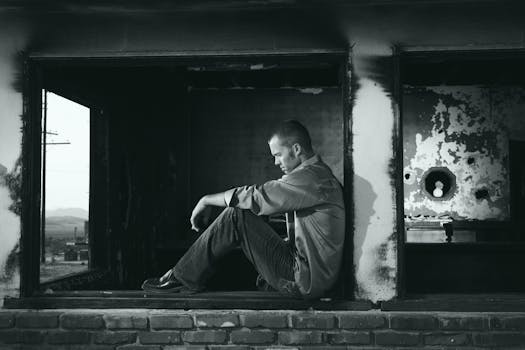 person meditating in a quiet room